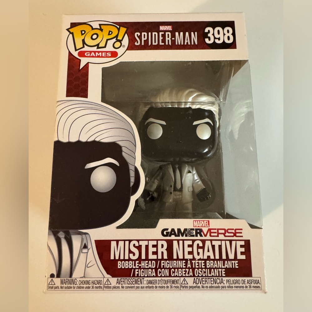 🕸️398 Funko Pop Marvel Spider-Man Gamer Verse Mister Negative🕸️